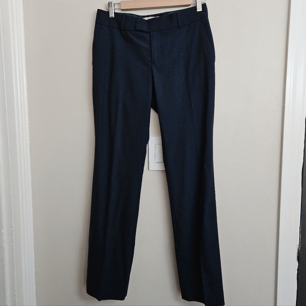 Banana Republic Navy Wool Martin Fit Career Pant Office Work Slim 2P